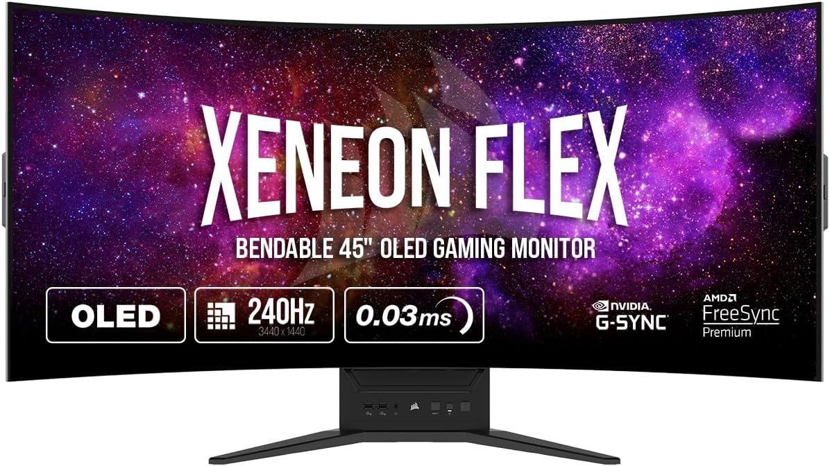 Corsair XENEON Flex 45WQHD240 OLED Monitor | Tellagraph.com