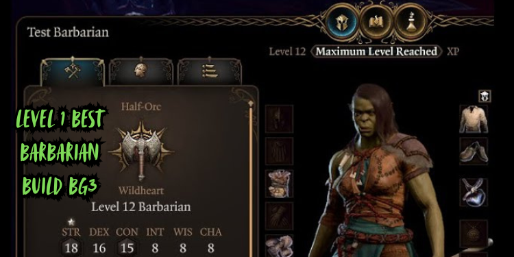 level 1 Best Barbarian Build Bg3 | Tellagraph.com