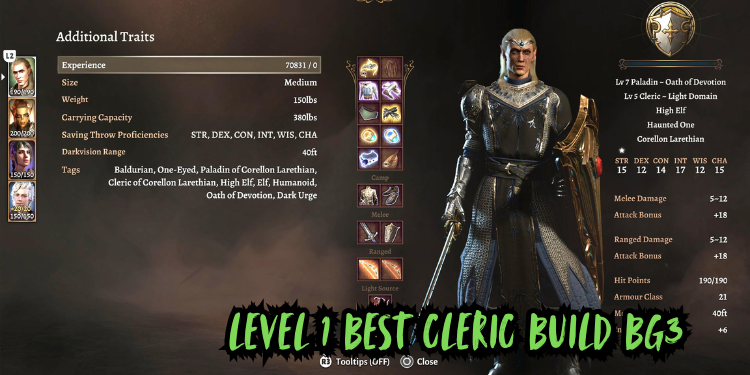 level 1 Best Cleric Build Bg3 | Tellagraph.com